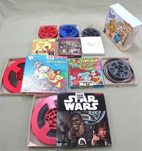 VINTAGE 8 MM FILMROLLEN Star Wars, Mighty Mouse, Bambi, Tom & Jerry, 7 Stück Lot - Bild 1 von 5