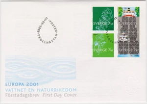 Sweden FDC 2001, Water a Natural Resource, Mint - Picture 1 of 1