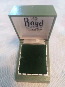 VINTAGE ART DECO CELLULOID RING BOX! FARBE GRÜN! LEER 2x2 - Bild 1 von 5