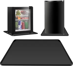 Mini Fridge Silicone Drip Mat with Raised Edges, 23.6" X 23.6" X 0.8" Silicone - Picture 1 of 12