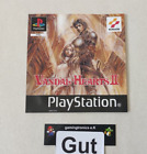 Vandal Hearts 2 Playstation 1 PS1 senza gioco etichetta frontale originale cover frontale