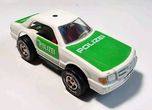 Vintage Darda Motor Police Mercedes 500 SEC 1/64 Diecast POLIZEI Non-Working - Picture 1 of 10