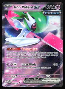 Iron Valiant ex 089/182 Paradox Rift Double Rare Near Mint Pokemon Card - Picture 1 of 6