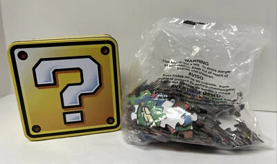Super Mario 250 Piece Jigsaw Puzzle Questionmark Box Tin - Image 1 of 4