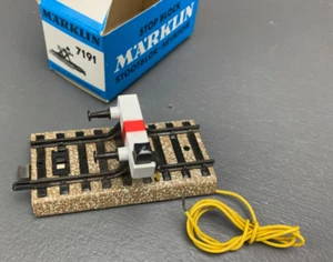 Märklin HO #7191 M Track Lighted Bumper “Stop Block” with original box HO1772 - Picture 1 of 8