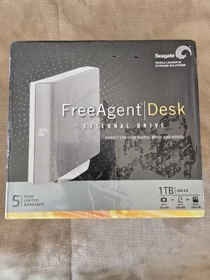 SEAGATE Free Agent Desk External Drive 1TB USB 2.0  New in box - Image 1 of 4