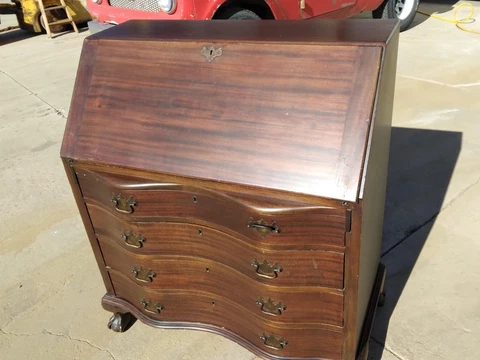 1940's curved front Angle Top Secretary Cover