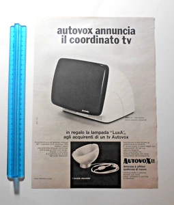 PUBBLICITÀ ADVERTISING WERBUNG ITALIAN CLIPPING 1970 AUTOVOX COORDINATO TV - Picture 1 of 1
