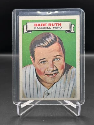 1967 ¡Topps!  BABE RUTH!  ¿QUIÉN SOY?  #12 MÚLTIPLES PLIEGUES - GRAN COLOR Foto 1 de 2