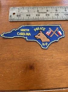 North Carolina Police Sheriff K9 State Shape Patch - Picture 1 of 2