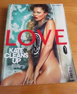 FASHION INTEREST  KATE MOSS CLEANS UP LOVE MAGAZINE 2013 ISSUE NO.9 - Bild 1 von 5