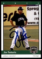 2011 GrandStand Jackson Generals Jim Pankovits Signed IP AUTO #JIPA