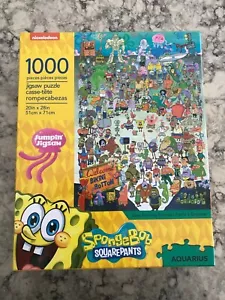 Spongebob Squarepants Cast 1000pc Jigsaw Puzzle Nickelodeon Aquarius - Picture 1 of 5