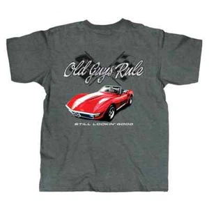 OLD GUYS RULE t shirt red corvette OG2170-GM - Picture 1 of 5