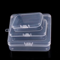 10PCS Clear Plastic Storage Box Jewelry Earplugs Case Container Bead Organizer 