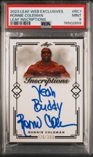 2023 Leaf Inscriptions RONNIE COLEMAN Yeah Buddy ON CARD AUTO /300 PSA 9 Mint