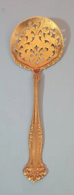 Vtg 1847 Rogers Bros.AT Decorative Silverplate Slotted Tomato Serving Spoon 7.5" - Image 1 of 4
