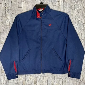 Vintage Wrangler Lightweight Blue Full Zip Embroidered Jacket Made USA Women M - Picture 1 of 12