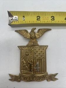Insignia Nacional Vintage EE. UU. Nueva York NY 14ª Brigada Excelsior - Imagen 1 de 6
