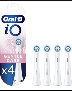 Oral-B iO Cuidado Suave Cabezales de Cepillo de Repuesto Blanco Paquete de 4 NUEVO/SELLADO - Imagen 1 de 3