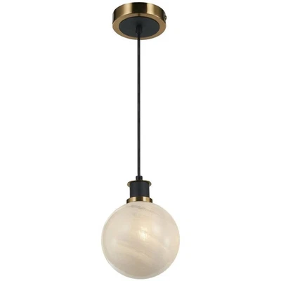 Colgante gema Artcraft Lighting AC11870SW negro y latón cepillado Foto 1 de 4