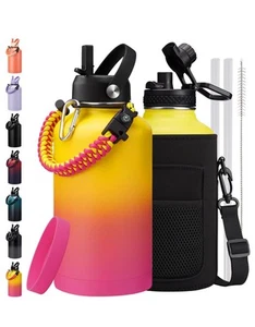 64oz/Half Gallon Insuated Water Bottle, (Keep Cold 48H), Leak Proof Food-Grad... - Picture 1 of 7