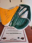 Filip "Gus Bus" Gustavsson Game Worn Goalie Catcher Retro  Minnesota Wild COA 