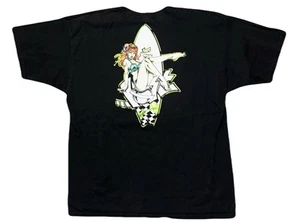 Rare Vintage 90s Lost Skateboard Sexy Pinup Hookups Anime Girl Shirt Size XL - Picture 1 of 3