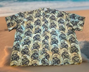 Rum Reggae Hawaiihemd mit Knopfleiste Herren 4x Fischmuster bunt - Bild 1 von 6