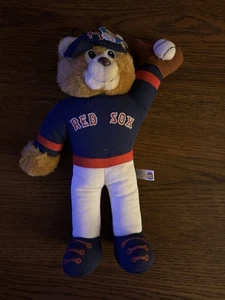VTG Boston Red Sox Good Stuff Teddy Bear Plush Baseball Stuffed Animal 13” Tall - Picture 1 of 7