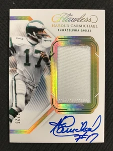2023 Panini Flawless #PA-HCA Harold Carmichael Eagles ON CARD AUTO PATCH /25 - Picture 1 of 2
