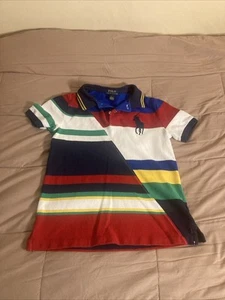 Polo Ralph Lauren Youth Colorblock Polo Shirt Size Youth 7 - Picture 1 of 13