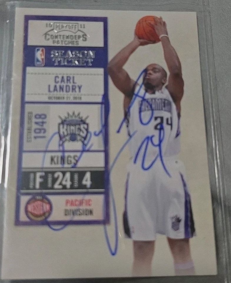 Parches Playoff Contenders 2010-11 - Autógrafo Carl Landry #16 Foto 1 de 1