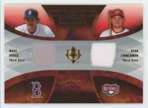 2007 Upper Deck Ultimate Collection Ensemble Wade Boggs/Ryan Zimmerman Patch /75