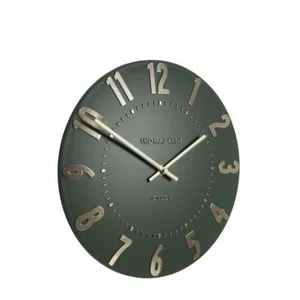Thomas Kent Mulberry Olive Green Small Wall Clock - 12" - Picture 1 of 6