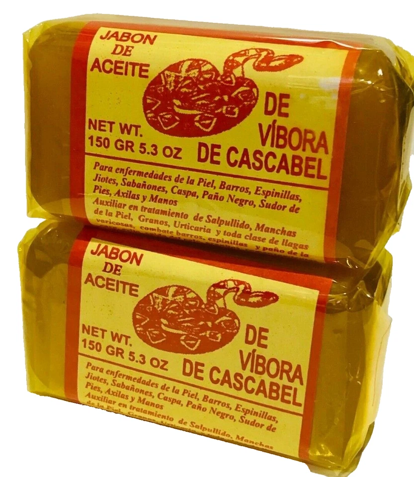 JABON DE ACEITE DE VIVORA DE CASCABEL PARA ENFERMEDADES DE LA PIEL 2 JABONES - Image 1 of 1