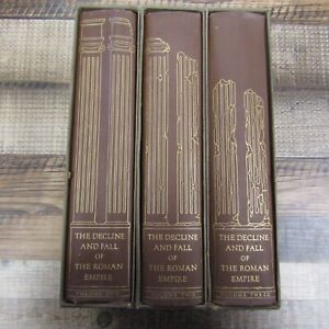 Decline and Fall of the Roman Empire 1946 Heritage Press 3 Volume Set Gibbon