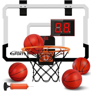 Indoor Mini Basketball Hoop For Kids And Adults Over The Door Basketball Hoop Wi - Picture 1 of 7