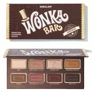New! Willy Wonka Wonka Bar Eyeshadow Golden Ticket Sheglam Rare Palette Gift - Picture 1 of 3