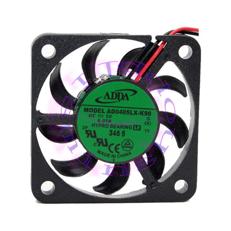 1PCS ADDA AD0405LX-K90 40*40*07MM 4CM DC5V 0.05A 2Pin Cooling Fan - Image 1 of 1