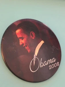 Beautiful 2008 OBAMA campaign pin 3" - Picture 1 of 3