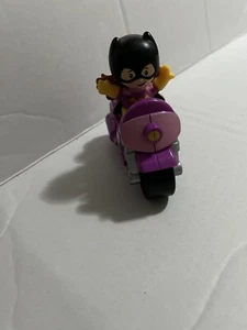 Fisher Price Little People DC Super Friends Catwoman Figure and Motorcycle - Picture 1 of 10