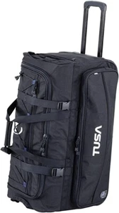 TUSA - Dive Gear Roller Duffle Bag in Black - Scuba, Snorkel, Fins, and More - Picture 1 of 4