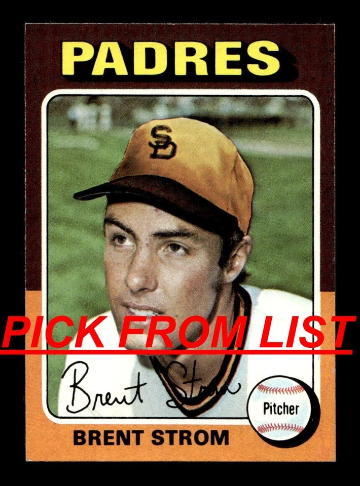 1975 Topps 457-659 EX/EX-MT Pick From List All PICTURED uu6 - Image 1 of 1