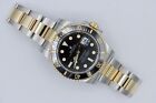 Rolex Submariner 116613ln Black Dial & Bezel Two-tone 40mm Box & Paper Year 2015