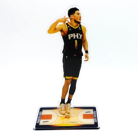 Devin Booker Figure - #1 of Valley Phoenix Suns Celebrates 3 Points Ornament Cover
