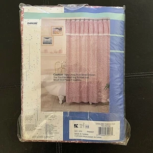 HOME ESSENTIALS~K Mart Shower Curtain New in Pkg Fabric 100 poly 70 x 72 - Picture 1 of 7