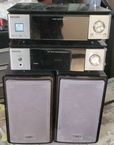 4 Teile Philips HiFi-Anlage MCD716 + Lautsprecher Konvolut - Bild 1 von 11