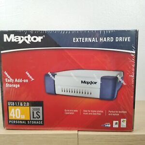 Maxtor 40GB External Hard Drive 3000 LS Personal Storage G01J040- Factory SEALED