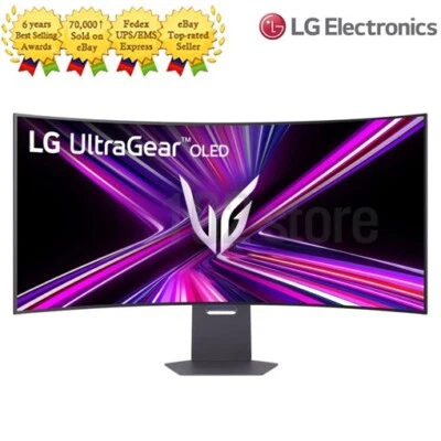 LG Ultra Gear 45GX950A OLED 45 Curved Gaming Monitor OLED 5K2K WUHD Dual Mode - Image 1 of 4